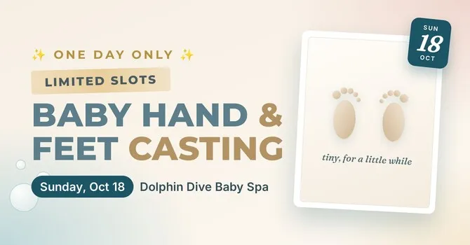 Baby hand and feet casting pop-up